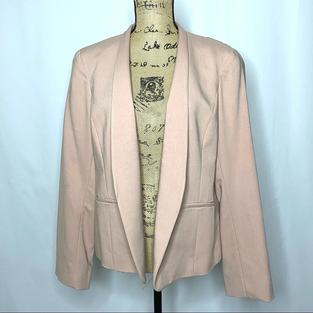 Eileen Fisher Dusty Rose Open Front Blazer Jacket